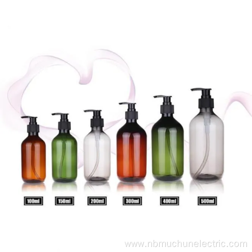 Round Empty Shampoo Pump Lotion Bottle